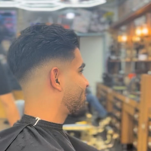 Taper Fade mit Bart