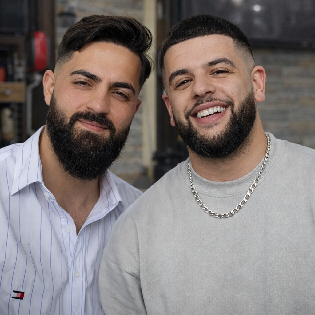 Zwei zufriedene Gäste nach dem Termin