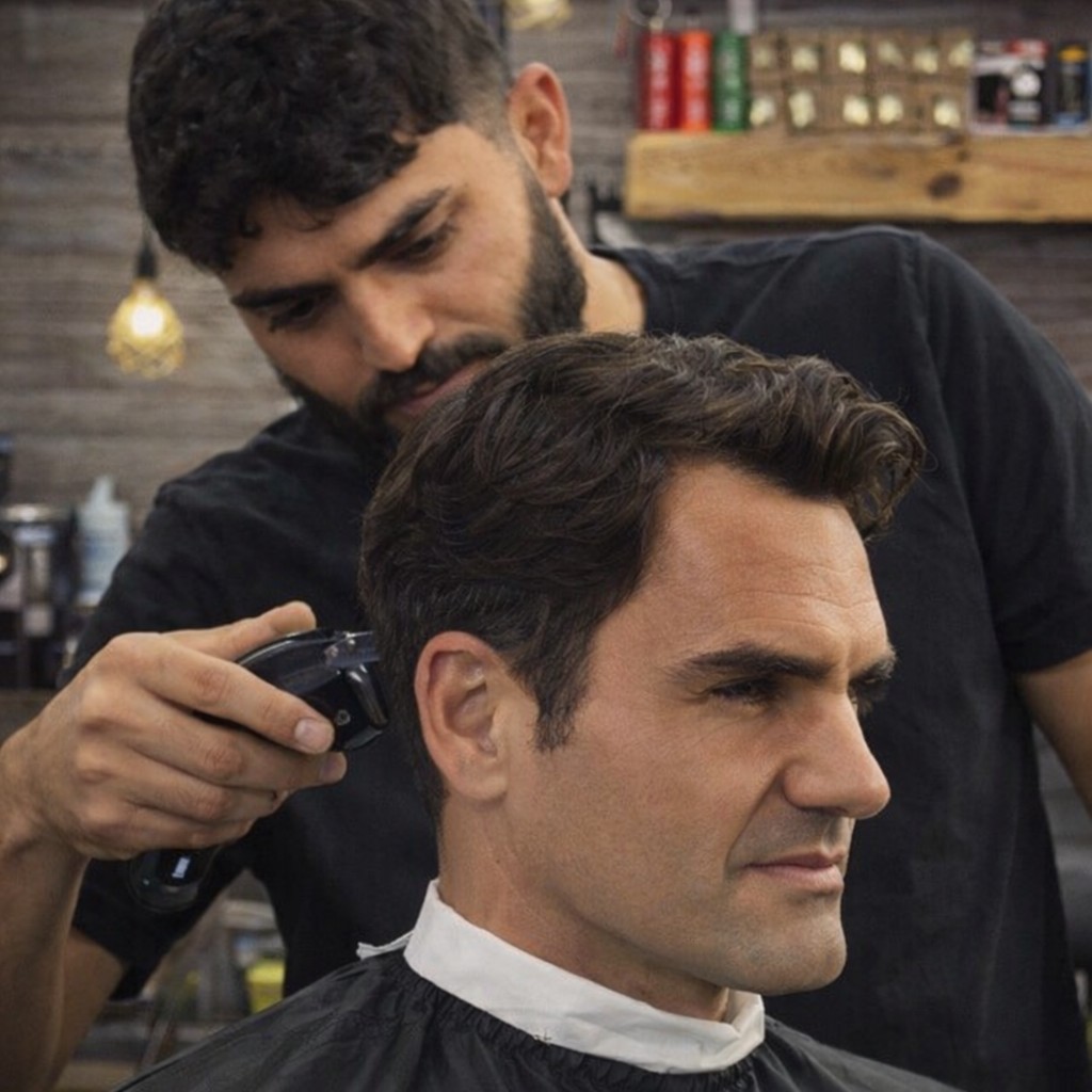 Eleganter Look nach dem Styling